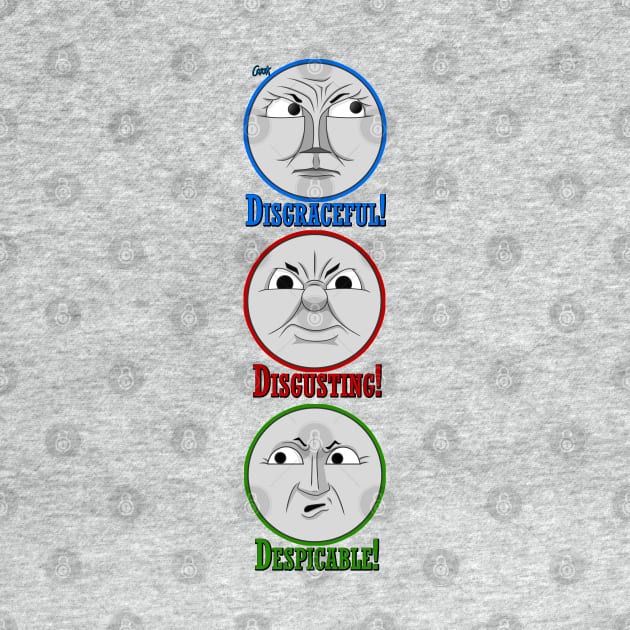 Disgraceful, Disgusting, Despicable - Gordon, James & Henry by corzamoon